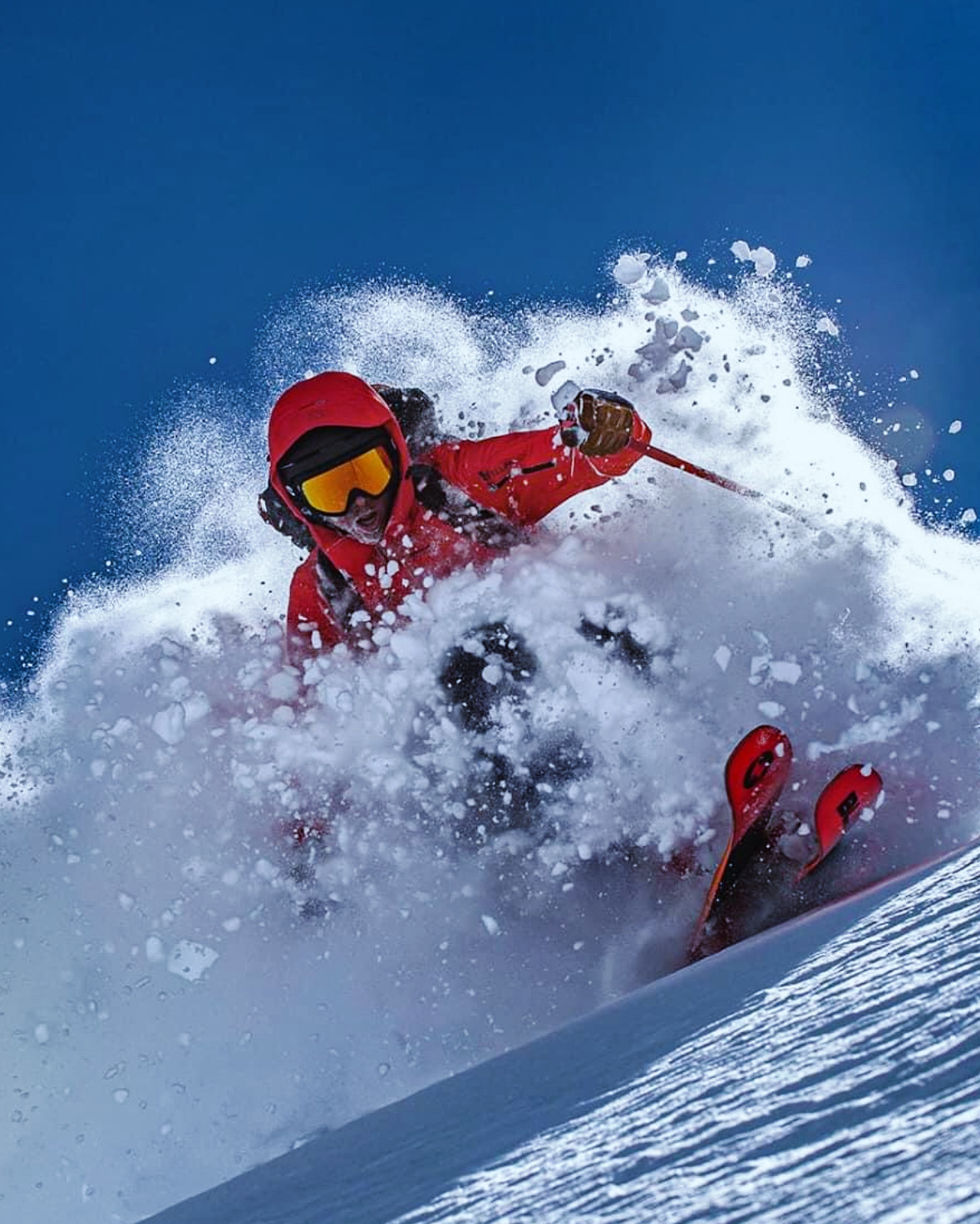 John Siver II skiing