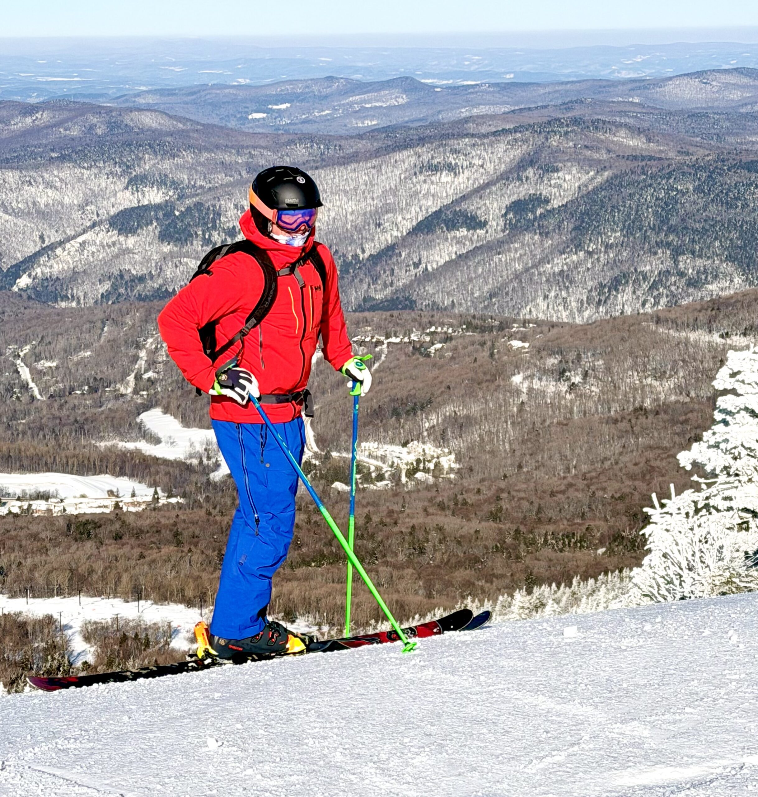 John Siver II skiing
