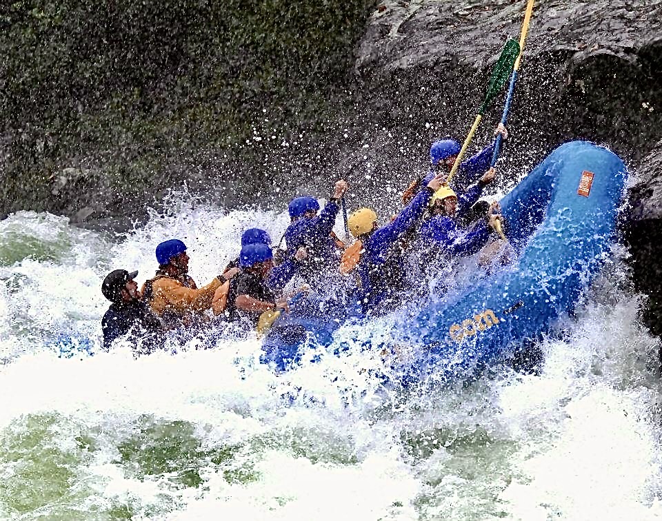 Whitewater rafting