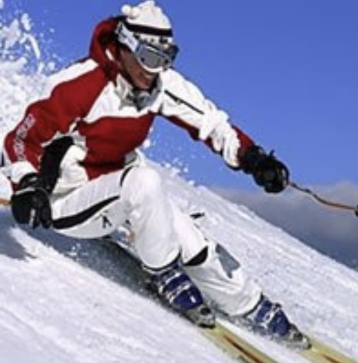 John Siver II skiing